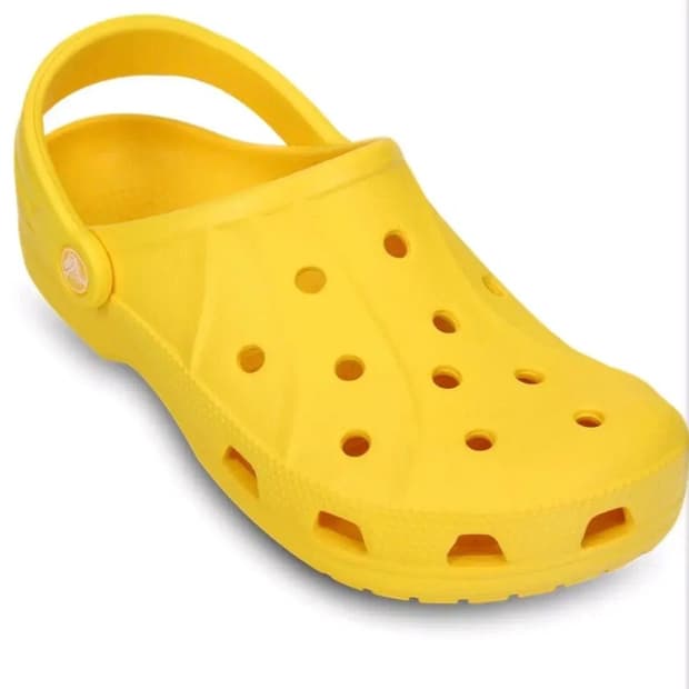 새상품 크록스 라렌 옐로우 M6W8 클로그 15907