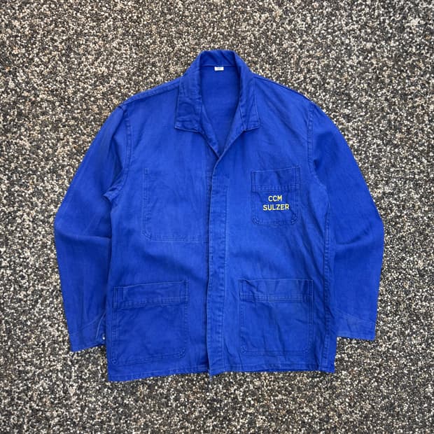 70s 빈티지 프렌치 워크 자켓 (M)  