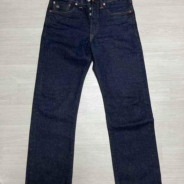 rrl 스트레이트레그 원워시 셀비지 데님