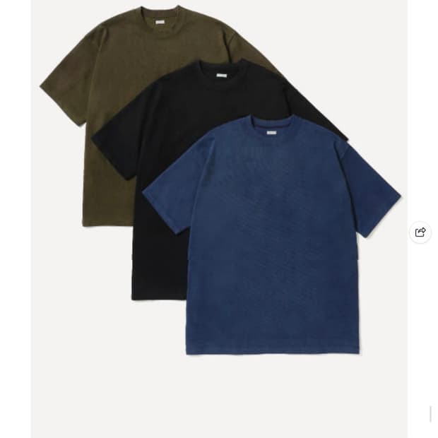 아프레쎄 26ss 빈티지 숏슬리브 티셔츠 블랙 2사이즈