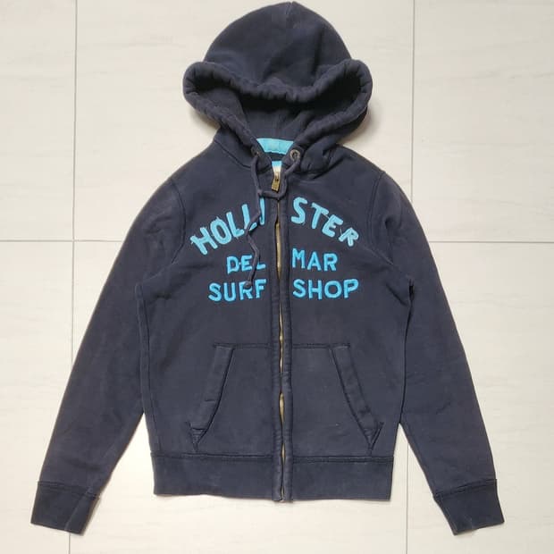 홀리스터 블랙 민트 후드집업 s