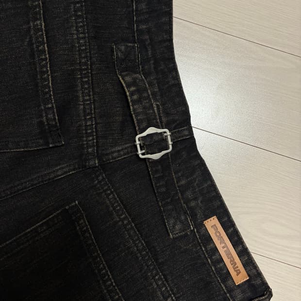 포르테나 다크 브라운 데님 팬츠 M