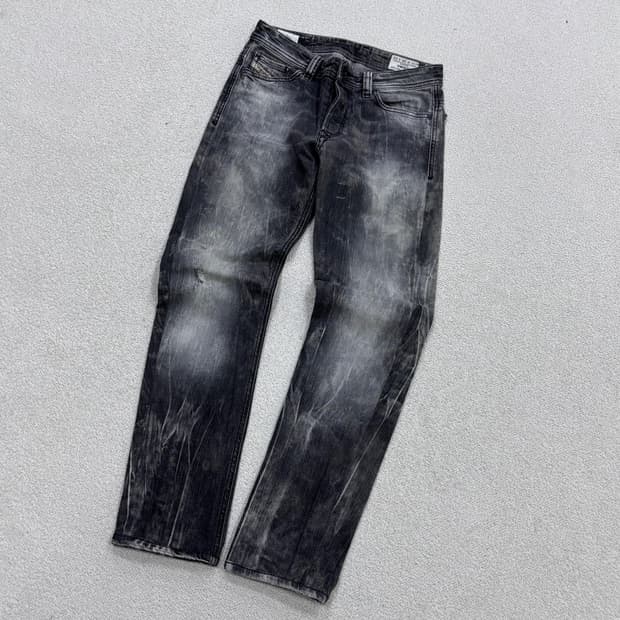 W28 L32 디젤 빈티지 워싱 데님 팬츠 0429E
