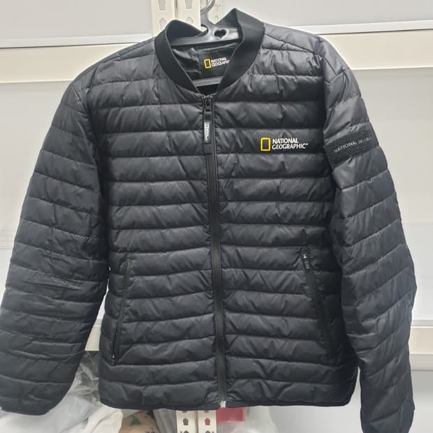 내셔널지오그래픽 정품 오리털경량패딩 사이즈100