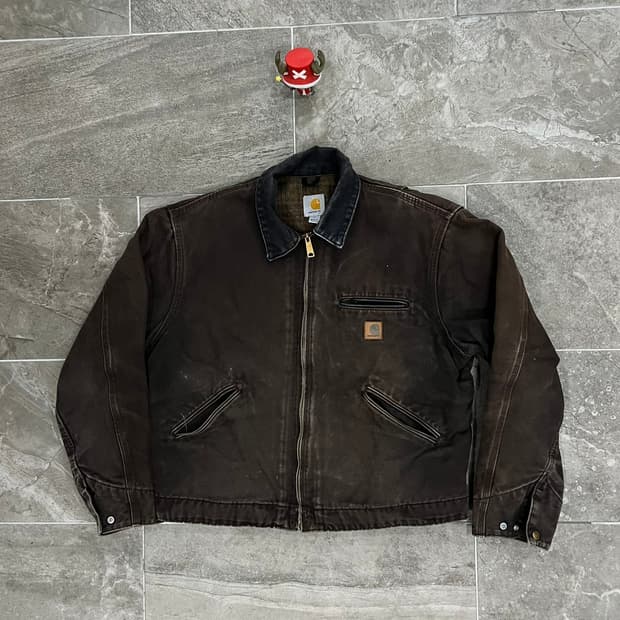 ( L) 칼하트 디트로이트 자켓 J97 DKB 다크브라운