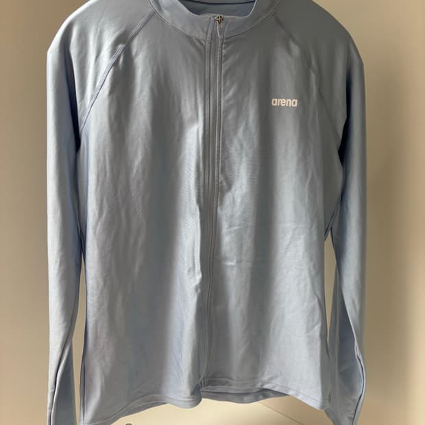 Arena 아레나 래쉬가드 집업 스카이블루 하늘 긴팔 수영복 S