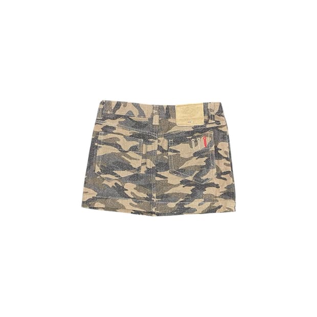Japanese vtg 레드 포인트 카모 미니 스커트
