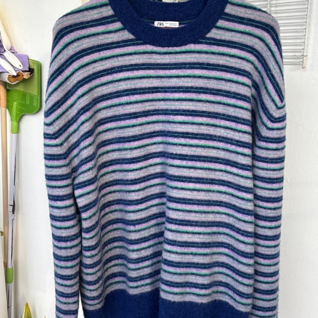 ZARA 스트라이프 니트 XL (105-110)