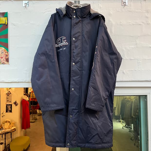 Champion 빈티지 빅로고 코치 코트 돕바 L