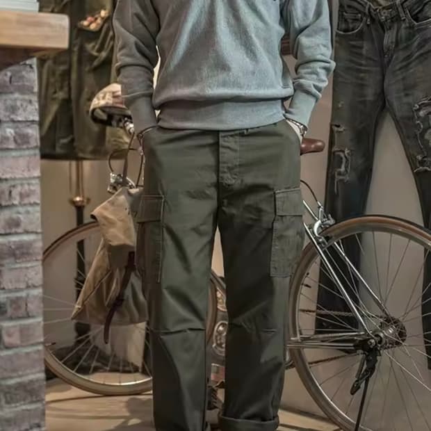 브론슨 논스톡 퍼티그 카고 트로피컬 컴뱃 팬츠 34~36