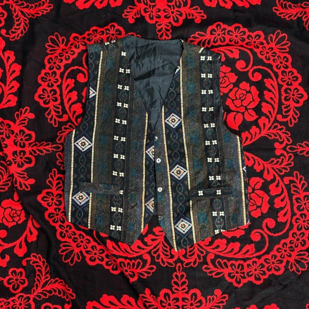 Vintage Ethnic pattern Vest