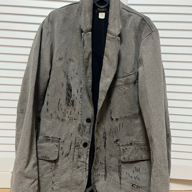 RRL 언컨스트럭티드 리페어드 자스페 블레이저 L