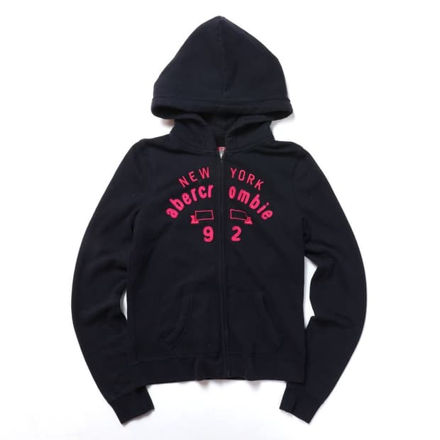 아베크롬비 Abercrombie & Fitch Logo Hood Zip 