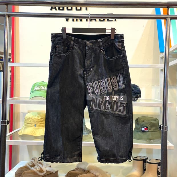 FUBU 흑청 버뮤다