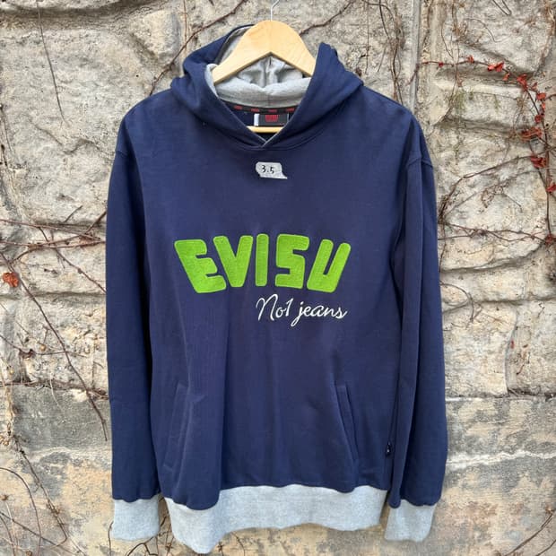 에비수 빈티지 자수 프린팅 후디 후드티 xl