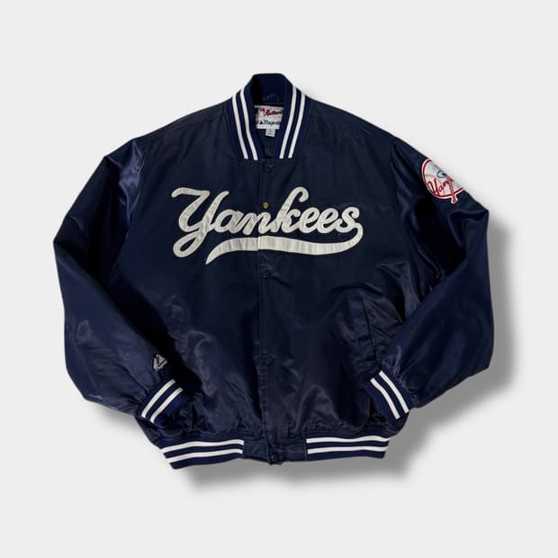 마제스틱 90‘s 오버핏 뉴욕 양키즈 스타디움 봄버 자켓