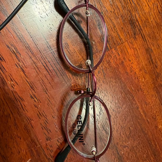 빈티지 안경 레드테안경 