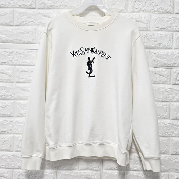 택포// 생로랑 YSL 로고 맨투맨 L