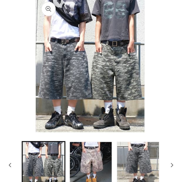 BELVET 카모 쇼츠데님