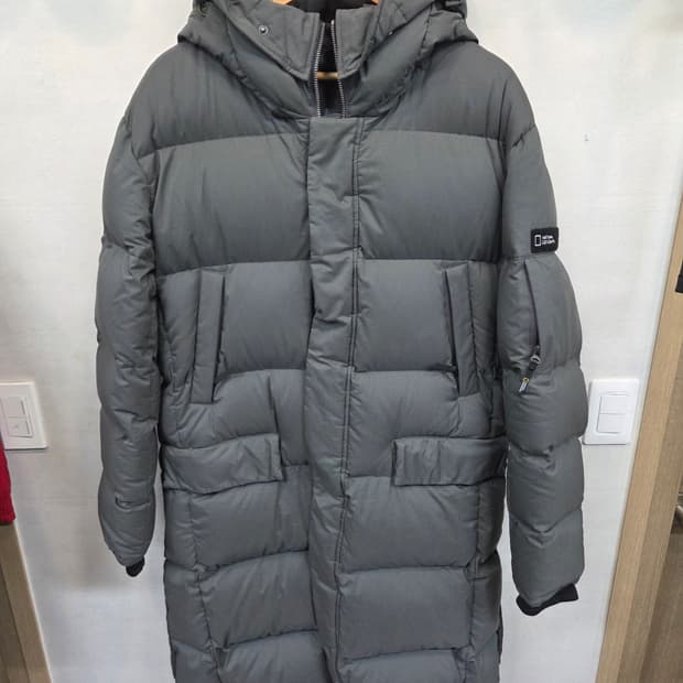 내셔널지오그래픽 엑스밴딩 롱패딩 차콜 xxl