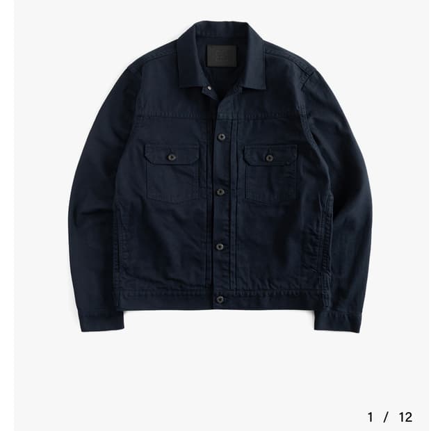 재팬블루 프렌치 워크 트러커 자켓(새상품)