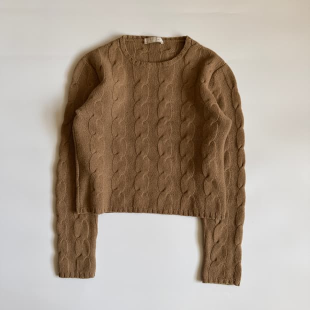 프라다 PRADA 크롭 니트