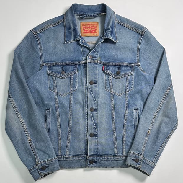 리바이스 연청 데님 트러커 자켓 