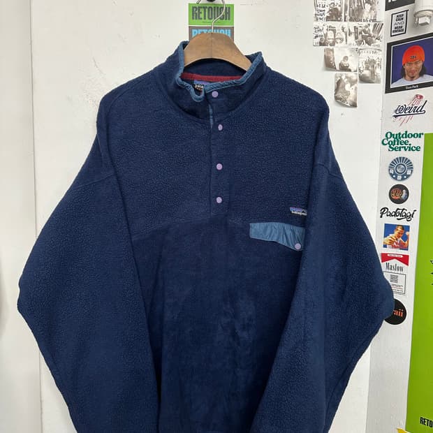 90‘s 파타고니아 신칠라 스냅티 ’네이비‘