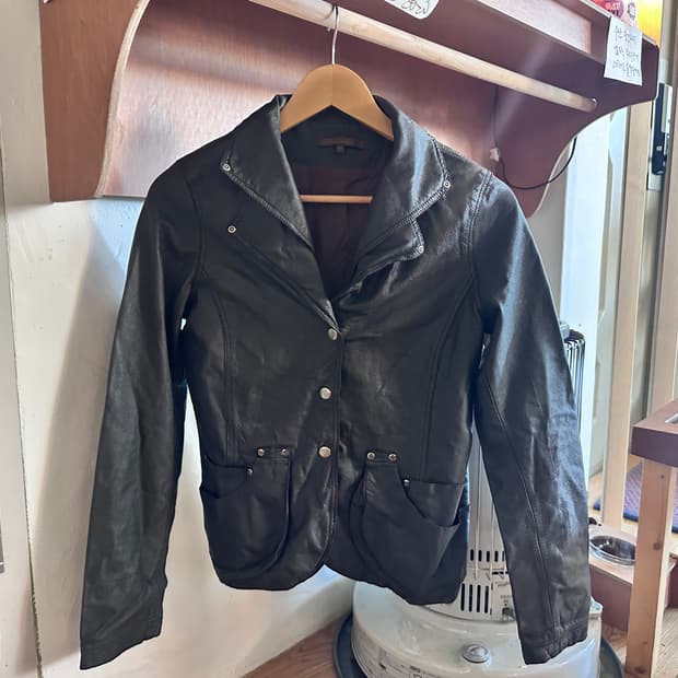 빈티지 브라운 가죽 자켓