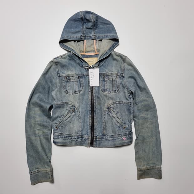아베크롬비 딱붙핏 데님 자켓 