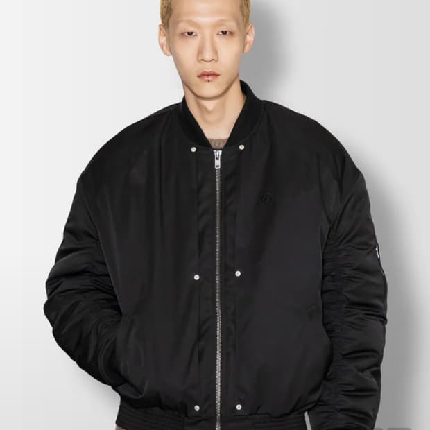 엑스톤즈 퀸톤 플리츠 셔링 MA-1 자켓