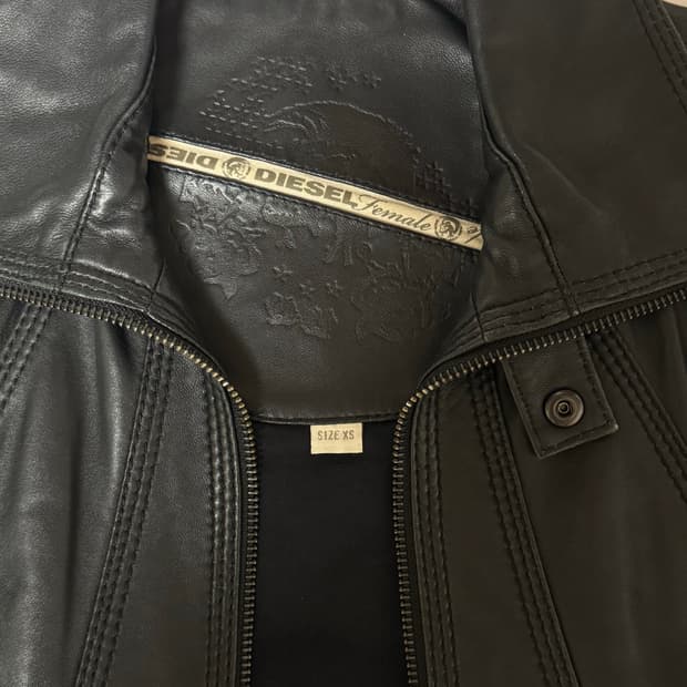 디젤 여성 양가죽 자켓 xs