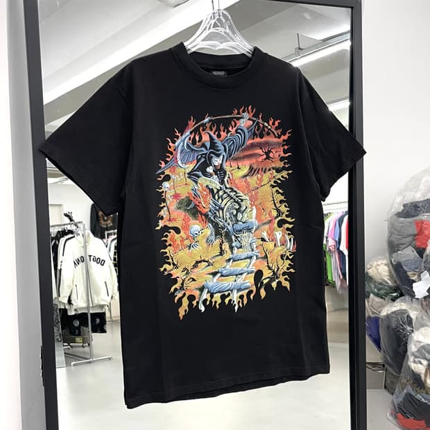 메가데스 90s 1994년도 자이언트 바디 빈티지 밴드티 반팔 티셔츠
