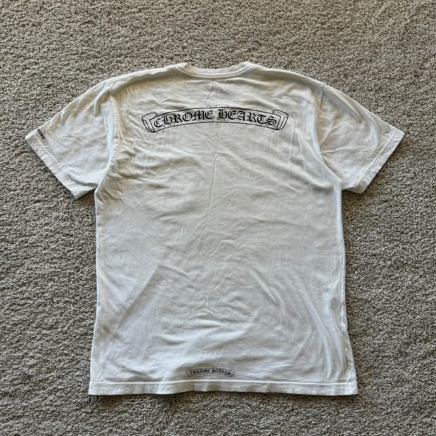 크롬하츠 스크롤 로고 포켓 반팔티 L