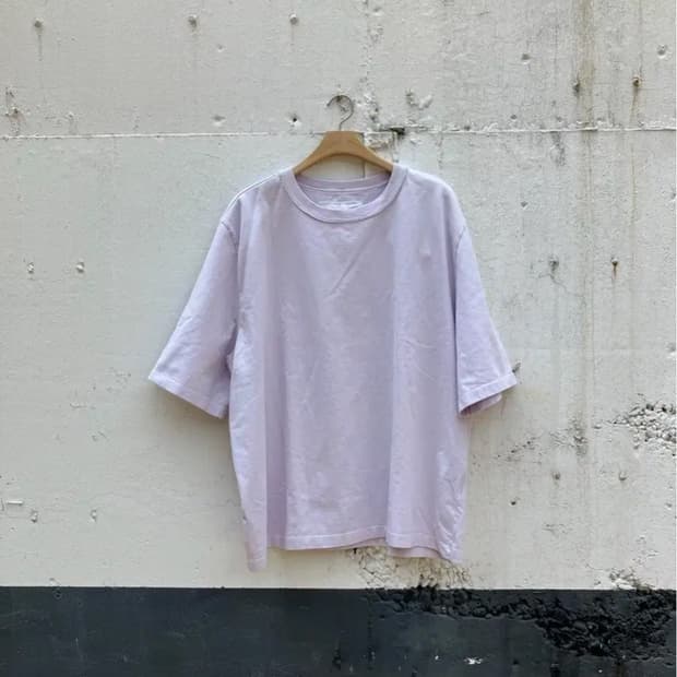 XL) 카미엘포트젠스 빅 티셔츠 헤비 저지 퍼플