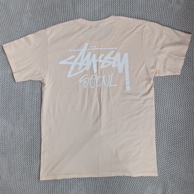 STUSSY 스투시 반팔티 핑크 M