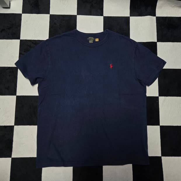 L 폴로랄프로렌 클래식 헤비웨이트 반팔 티셔츠 네이비