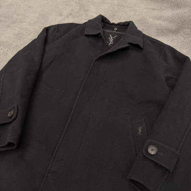 [정품/100] YSL 입생로랑 캐시미어 블렌드 싱글 코트