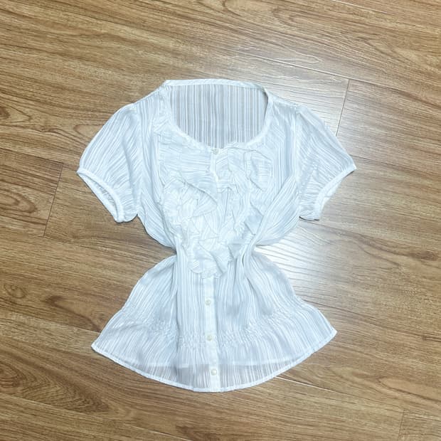 빈티지 러플 블라우스 히메갸루 발레코어 로걀 라떼 모리걸 아오이유우