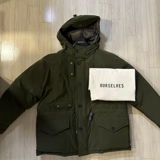 아워셀브스 25FW 구스 다운 스목 파카 올리브 2