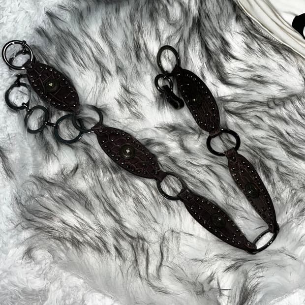 빈티지 웨스턴 페어리 무드 체인 벨트