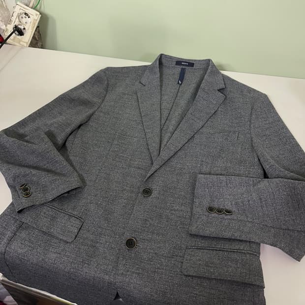 95-100 헤지스 진그레이 써머폴리 간절기 블레이져