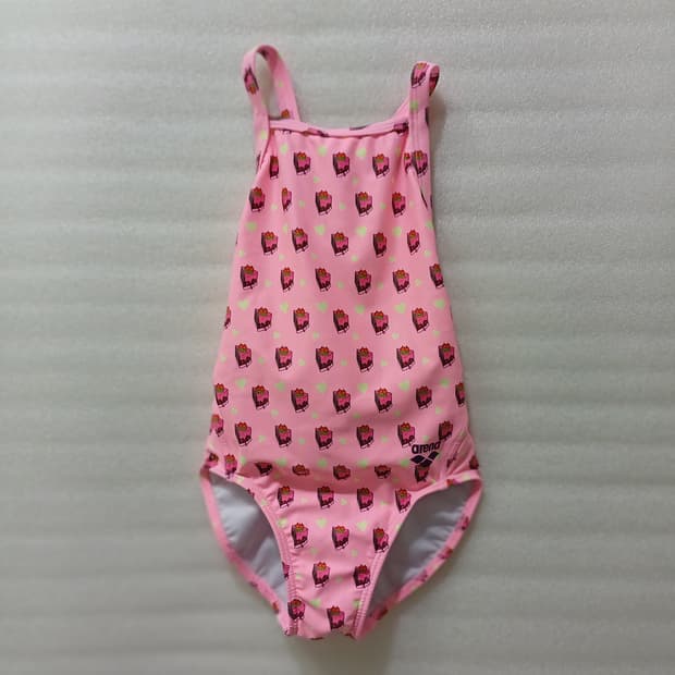 아레나 여아 아동 60 실내 원피스 수영복 핑크 사랑봉봉