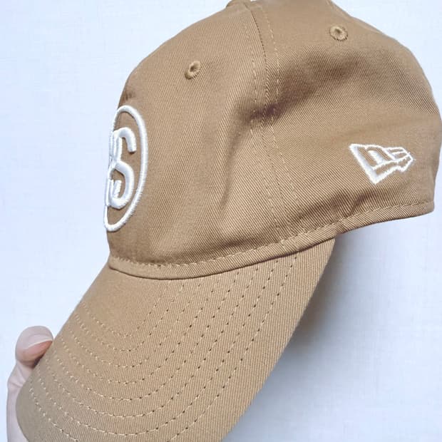 스투시 SS 링크 9트웬티 볼캡 카키 