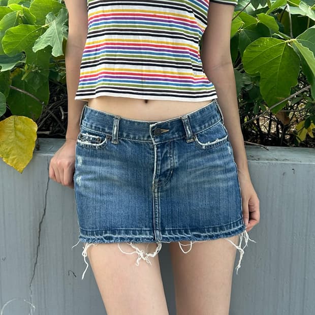 hollister 홀리스터 스커트 y2k 청치마