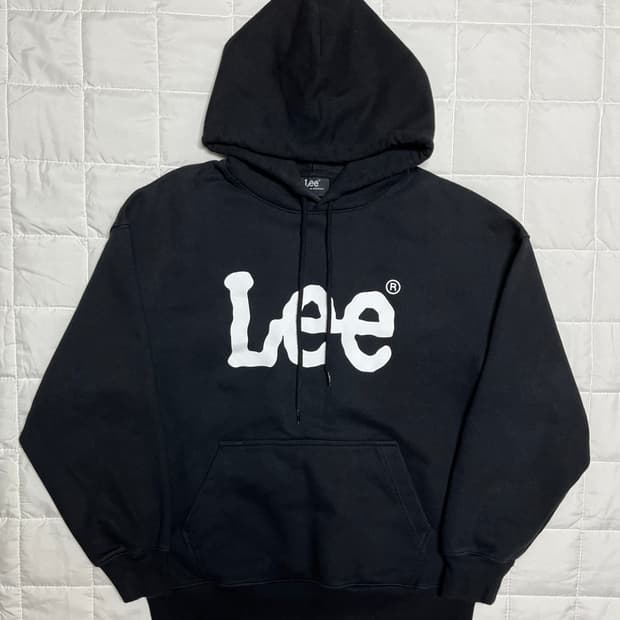 Lee 리 빅 로고 후드티 블랙