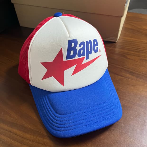 베이프 bape 스타메쉬캡 새상품