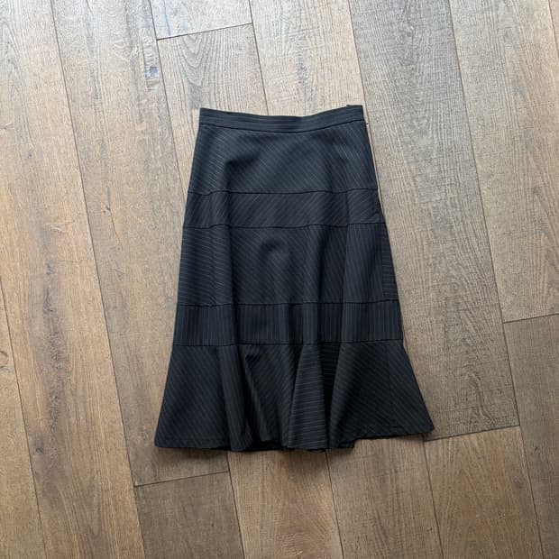 Diagonal Stripe Patchwork Skirt