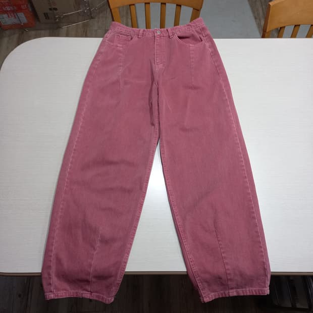 30 DoT 하이웨이스트 와이드핏 벌룬팬츠 연버건디 30-175