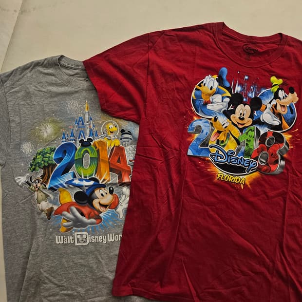 올드 디즈니 14,18 기념 반팔 